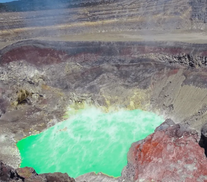 Lake in a volcano - Volcanic Tourism in El Salvador