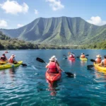 Lago de Coatepeque en El Salvador